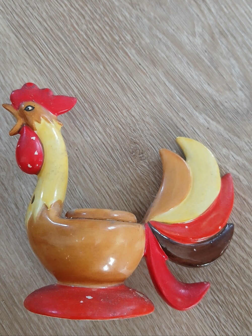 Vintage 1960's Mid Century Modern Holt Howard Rooster Candleholder Coq Rouge